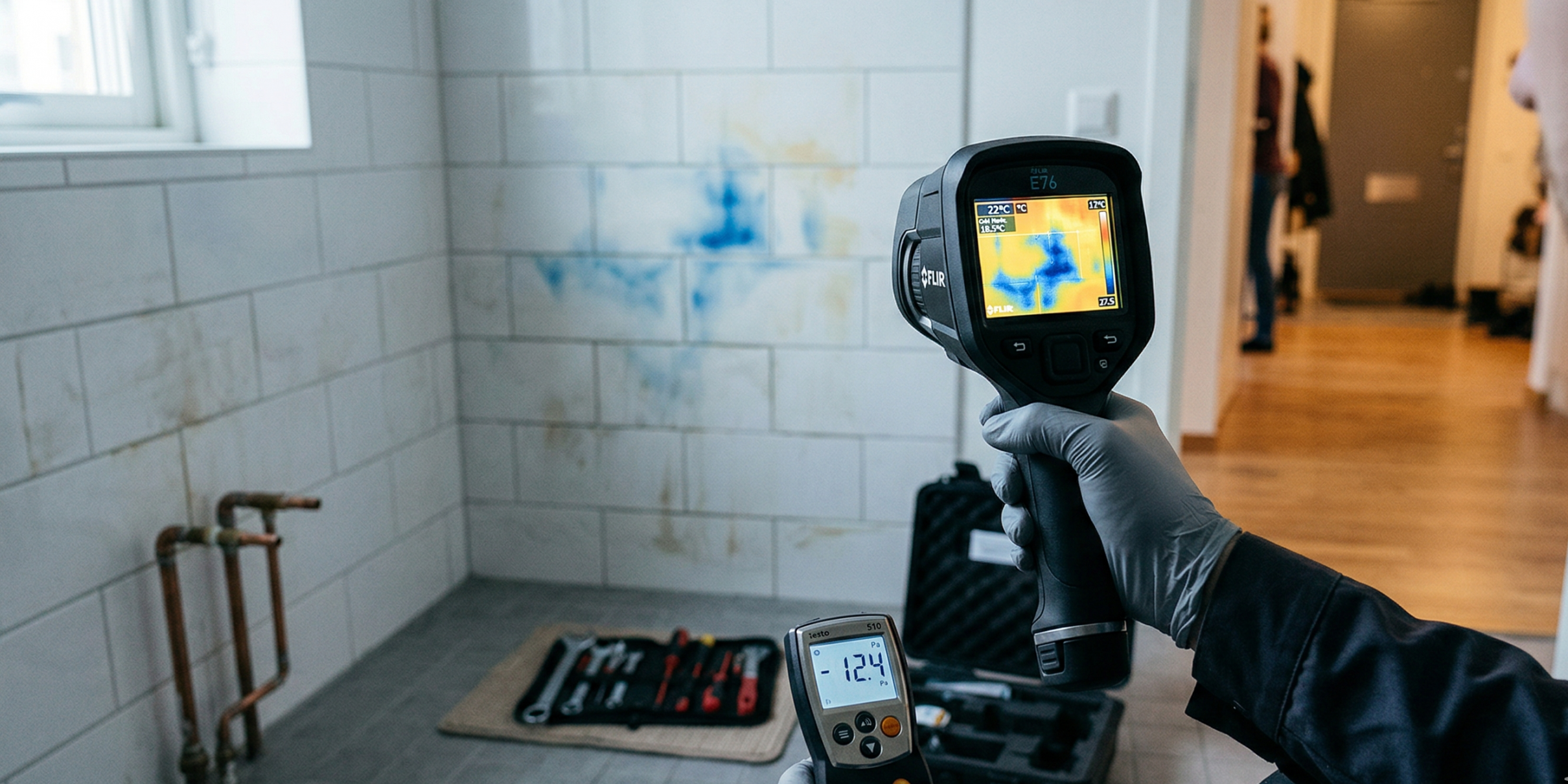 Professionelle Leckortung in Kassel -- zerstoerungsfreie Ortung mit Thermografie und Messtechnik